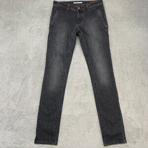 Domenico Vacca Jeans Mens 30x34 Black‎ Low Rise Slim DR 7 Fit Italy Denim